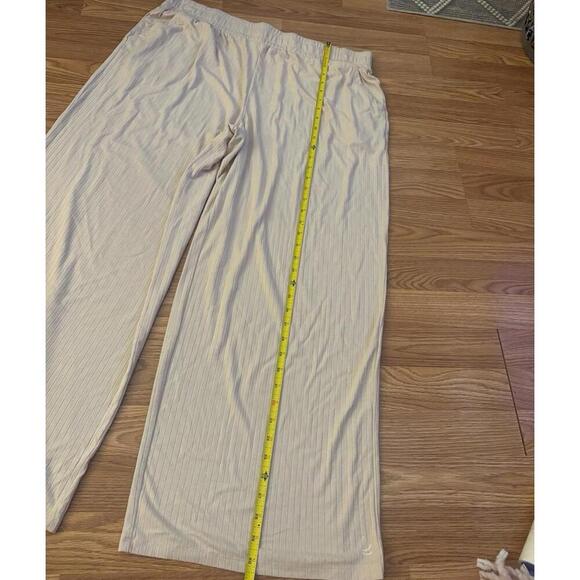 Cuddl Duds Ribbed Wide Leg Lounge Pants Size 1X - Picture 7 of 9